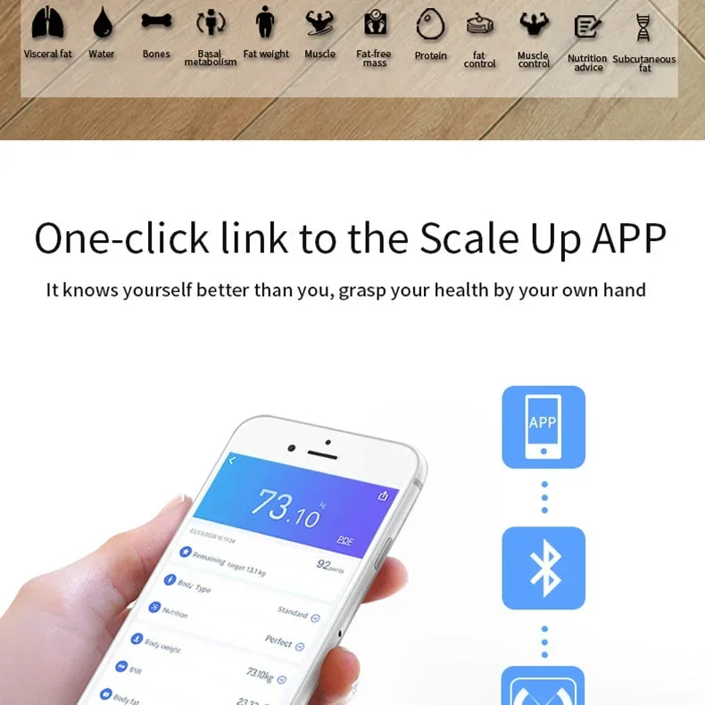 Electronic Scale Smart Bluetooth Weighing Human Charging Simple Weight Scale Weighing Household Fat Body Fat Measurement Scale
