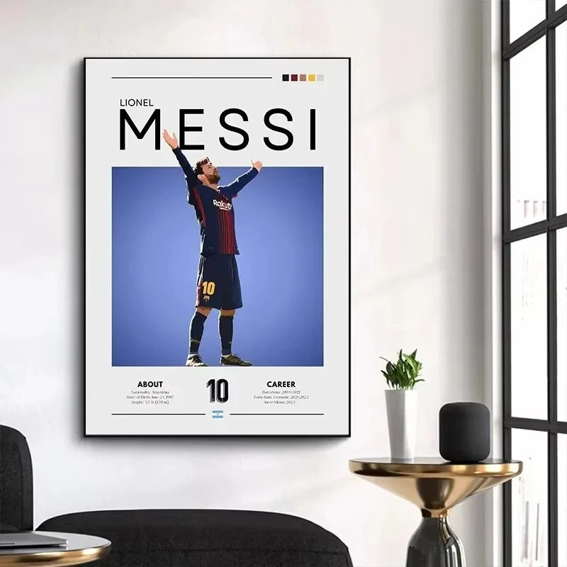 Famous Football Sports Celebrity Posters and Prints Canvas Printing Modern Wall Art Picture for Living Room Home Decor Gifts