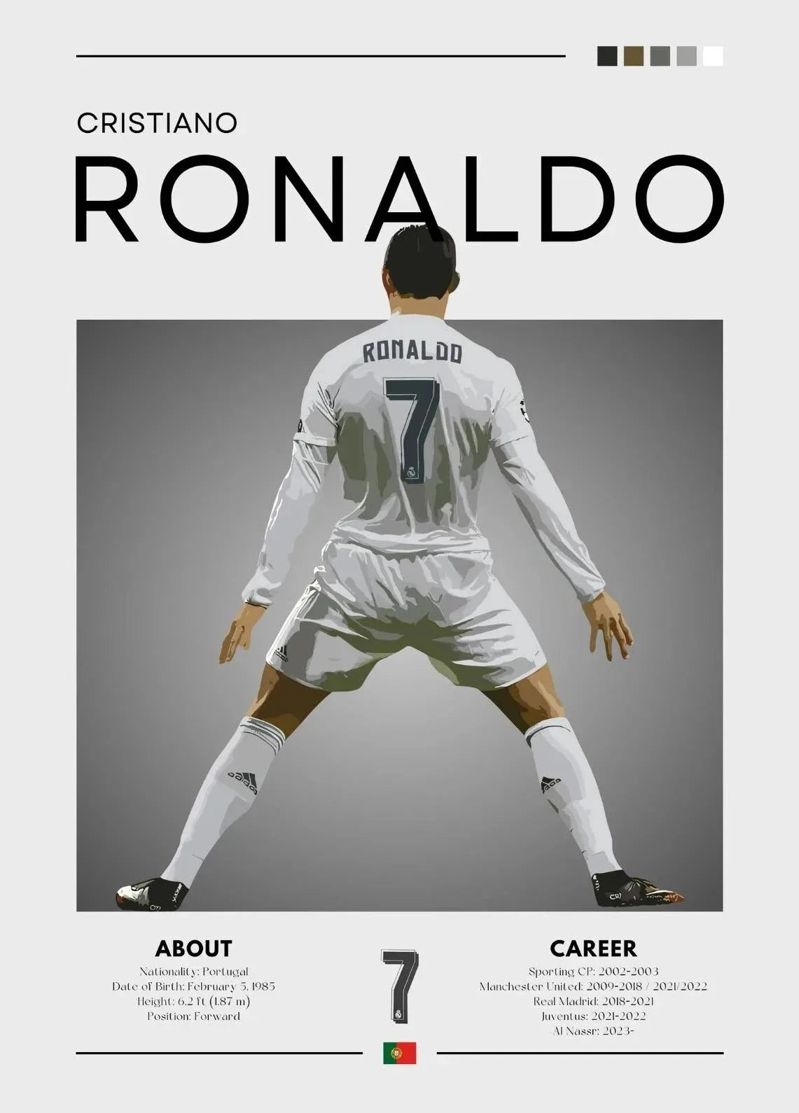 Famous Football Sports Celebrity Posters and Prints Canvas Printing Modern Wall Art Picture for Living Room Home Decor Gifts