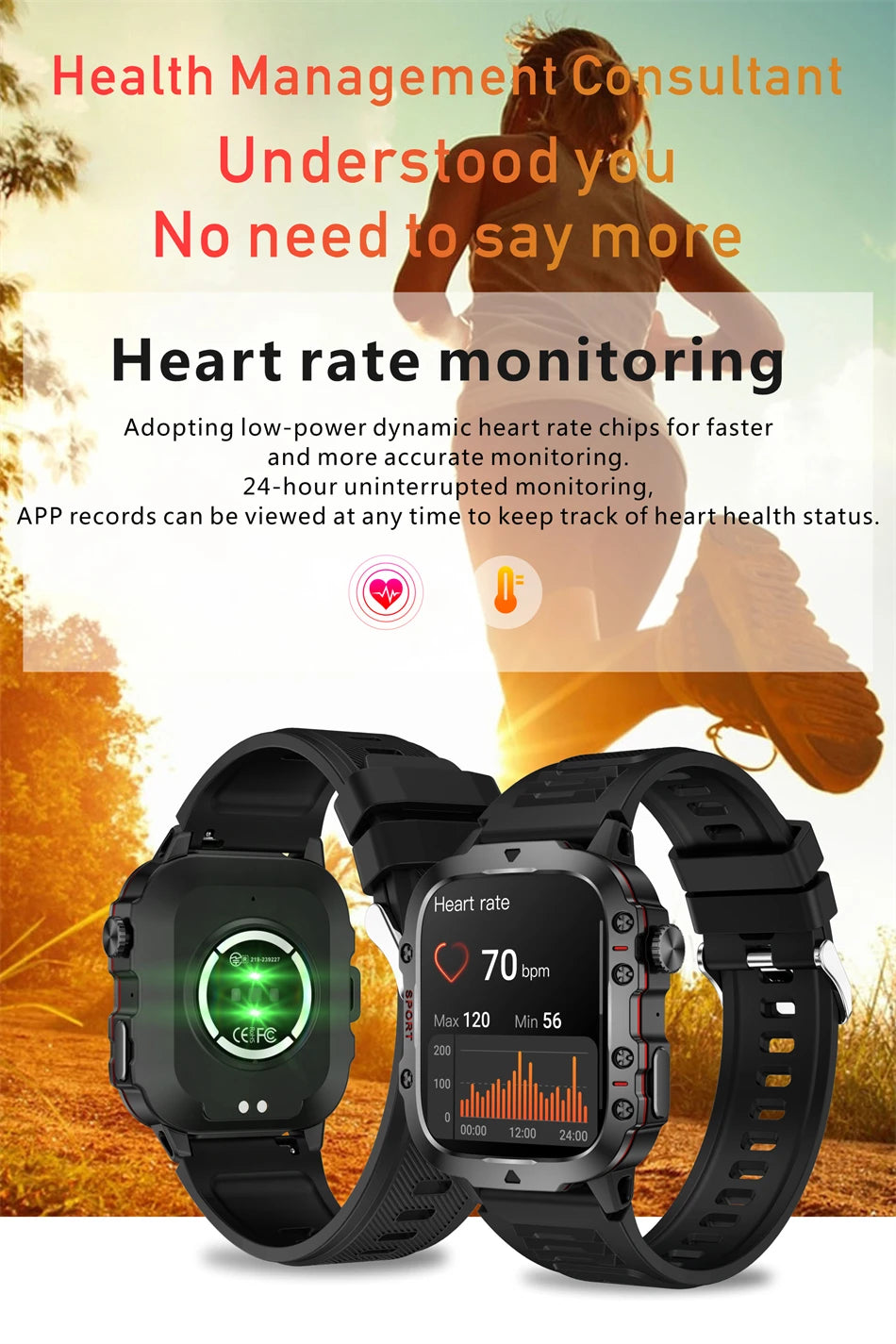 2025 Xiaomi Military Smartwatch for Men – IP68, 5ATM, Fitness Tracker & BT Call