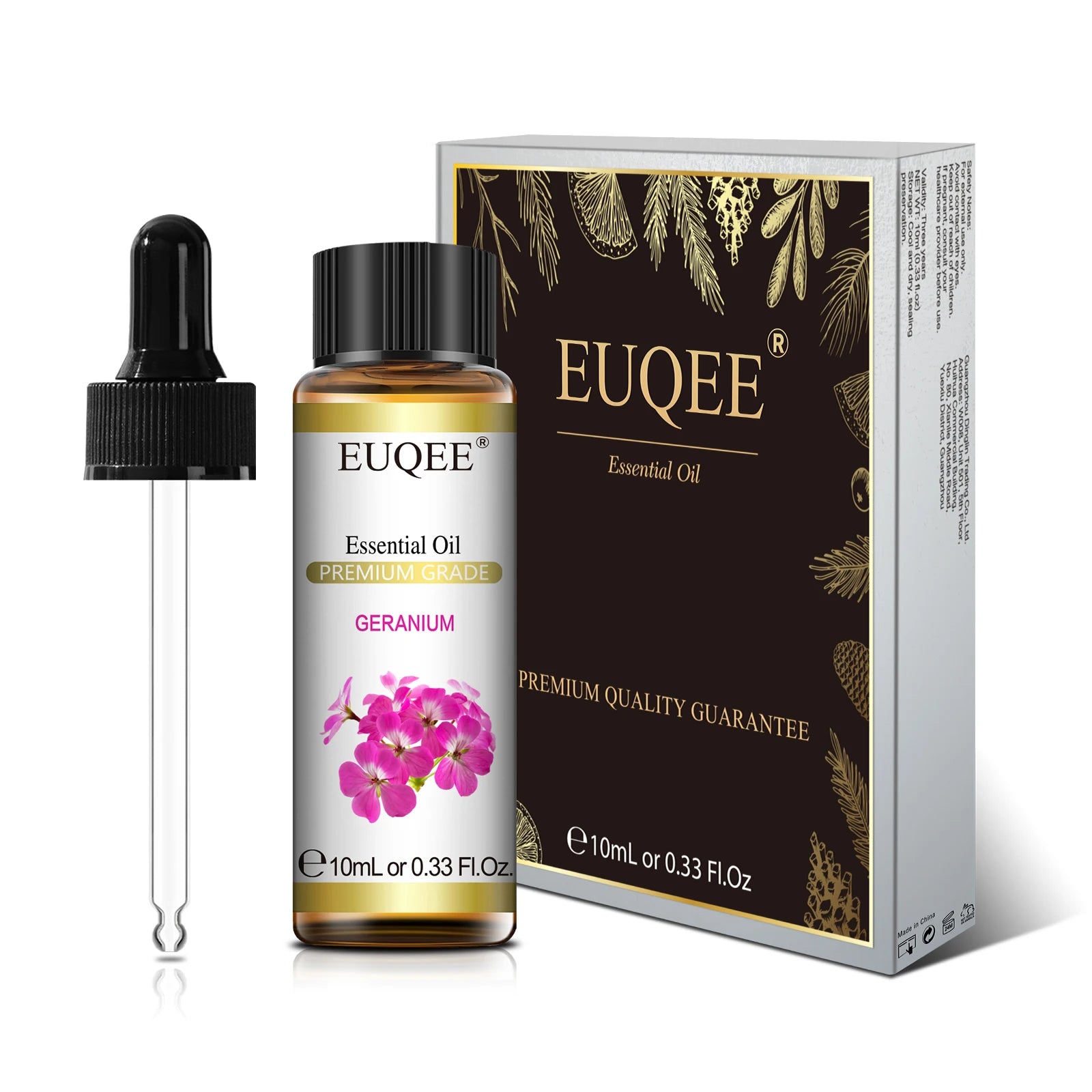 EUQEE 10ml Natural Plant Essential Oil with Dropper For Diffuser Humidifier Lavender Jasmine Eucalyptus Vanilla Essential Oils