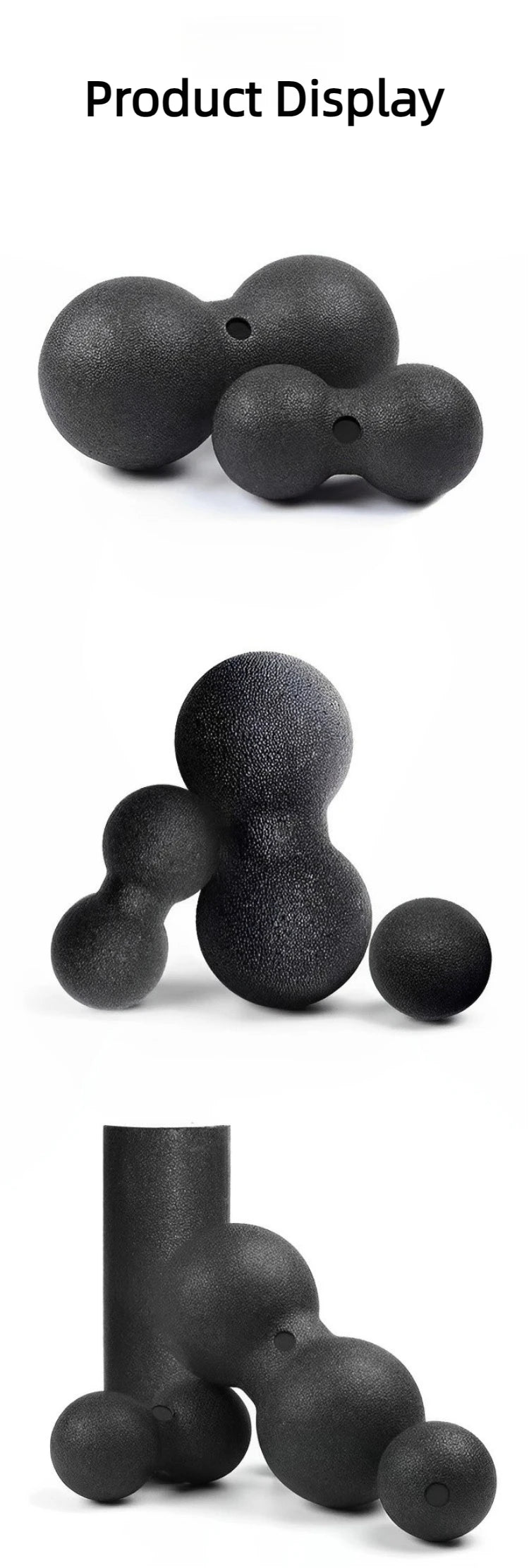 Yoga Peanut Balls Body Massage Fascia Ball Suit Foam Block High Density Muscle Relaxation Lacrosse Exercise Fitness Relieve Pain