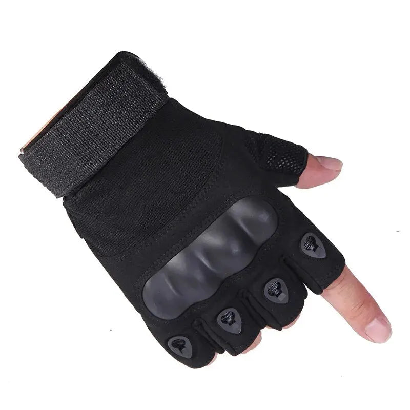 Fitness Anti Slip Cycling Gloves, Wear-resistant Outdoor Tactical Sports Climbing Half Finger Gloves