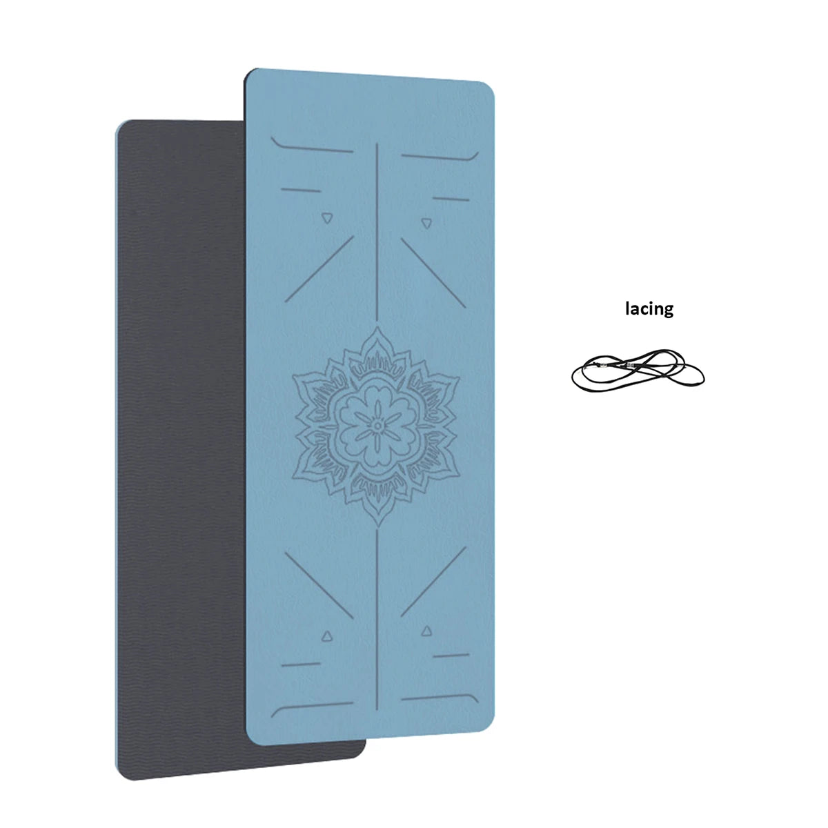 TPE Yoga mat home fitness non-slip sports mat guide line