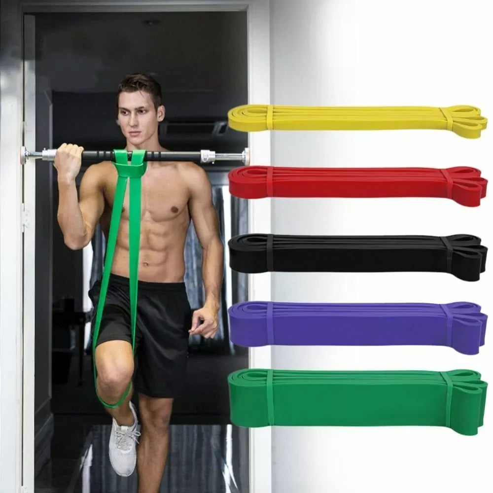 5–120lbs Resistance Bands – Fitness, Boxing, Yoga & Home Gym Equipment