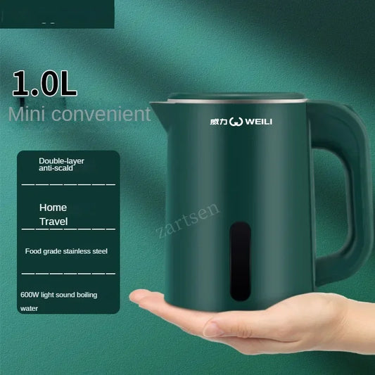 Rizviya 1.0L Mini Electric Kettle – Fast & Safe Boiling