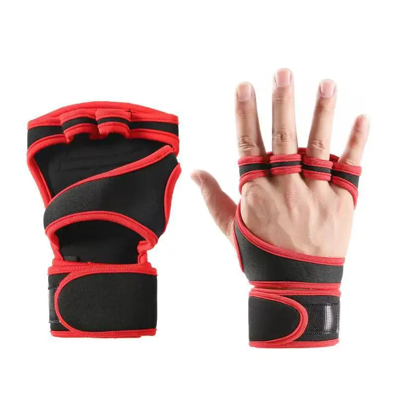 1Pair Unisex Workout Gloves – Gym, Fitness & Weightlifting Protector