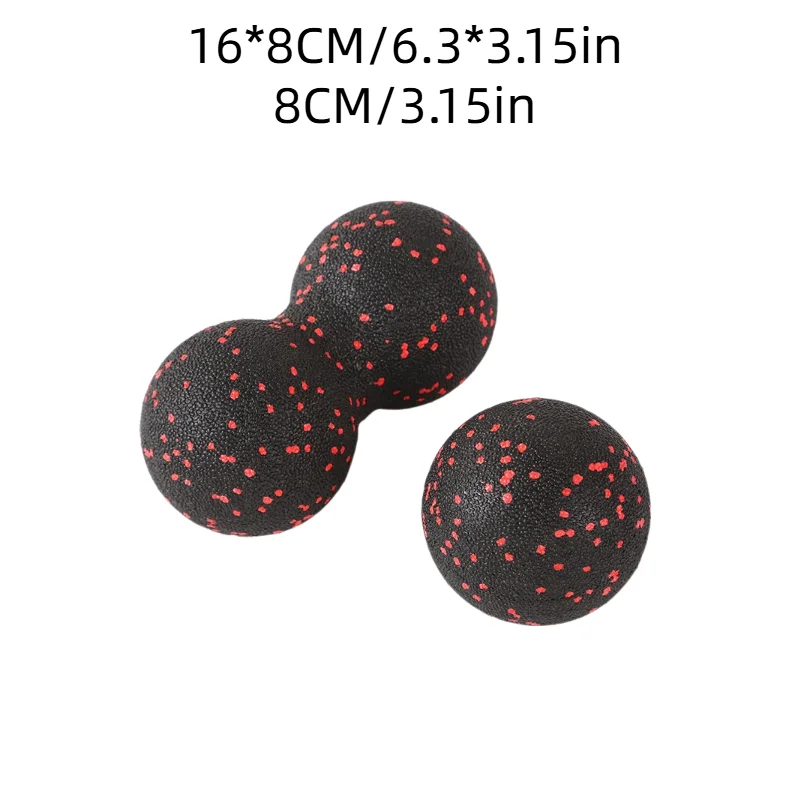 Yoga Peanut Balls Body Massage Fascia Ball Suit Foam Block High Density Muscle Relaxation Lacrosse Exercise Fitness Relieve Pain