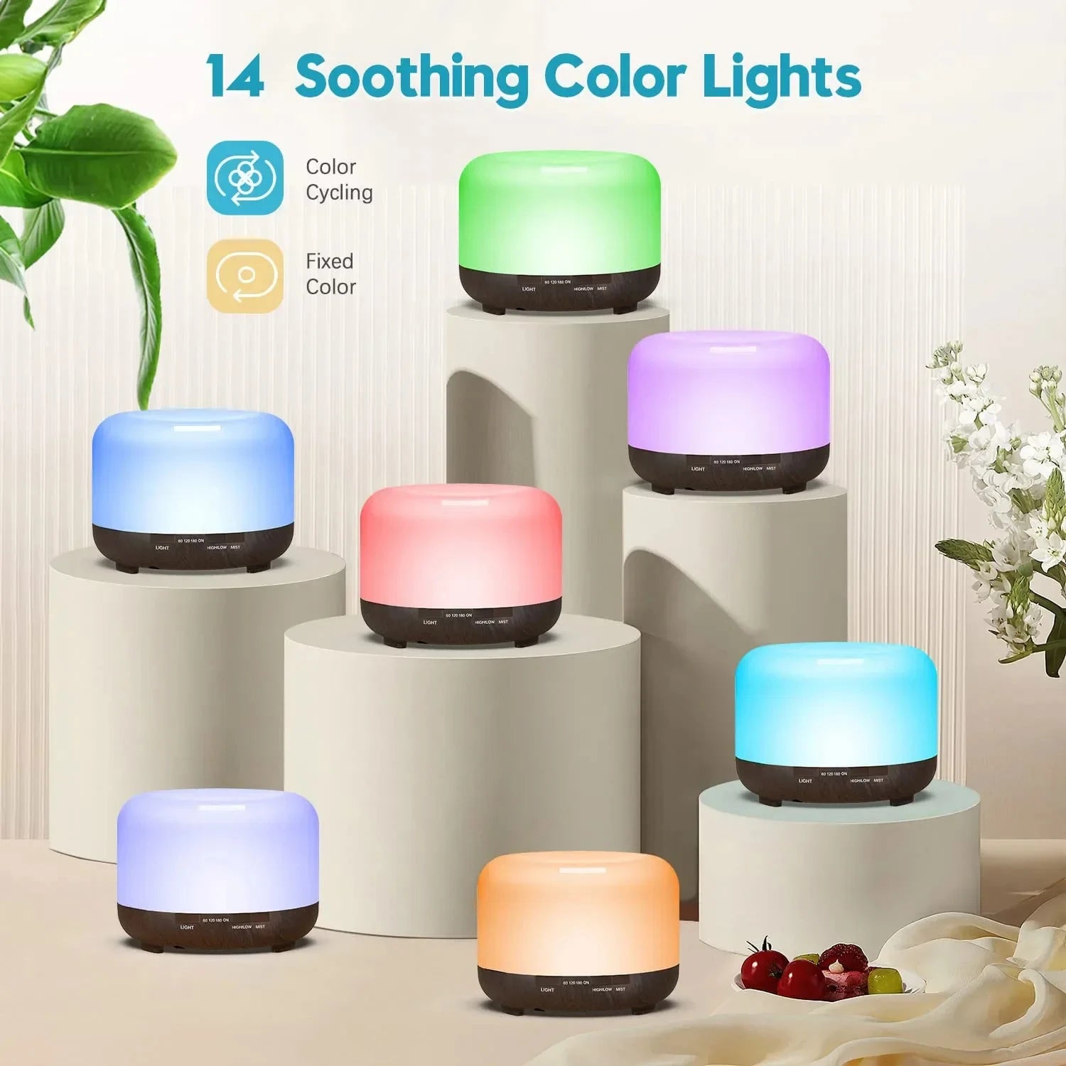 Air Humidifier Essential oil Diffuser 500ML Ultrasonic Cool Mist Maker Fogger USB Humidifier LED Lamp Aroma Diffuser Electric ﻿