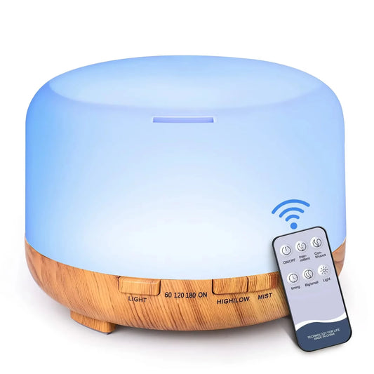 Air Humidifier Essential oil Diffuser 500ML Ultrasonic Cool Mist Maker Fogger USB Humidifier LED Lamp Aroma Diffuser Electric ﻿