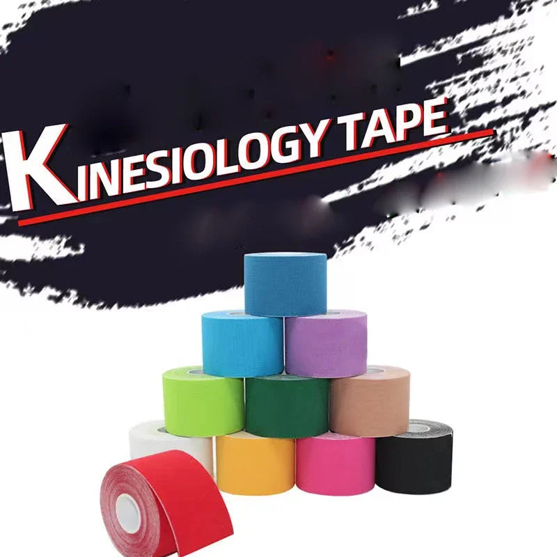 New Kinesiology Tape Athletic Recovery Elastic Tape Kneepad Muscle Pain Relief Knee Pads Support for Gym Fitness Bandage