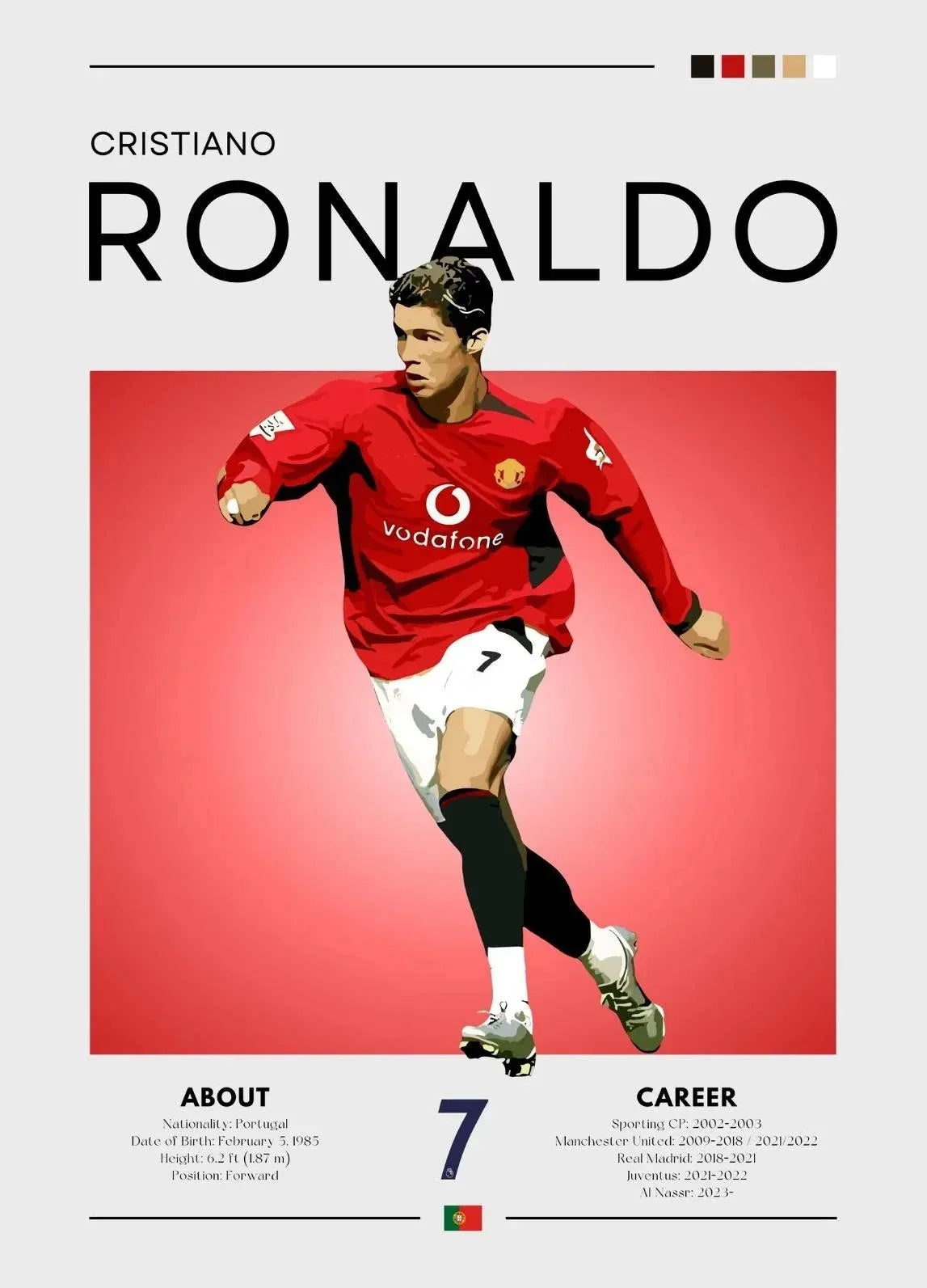 Famous Football Sports Celebrity Posters and Prints Canvas Printing Modern Wall Art Picture for Living Room Home Decor Gifts